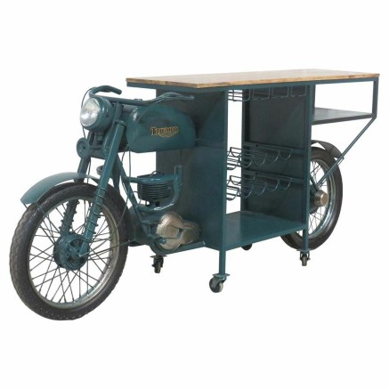 Flessenrek bar Alexandra House Living Drive Blauw 45 x 100 x 210 cm