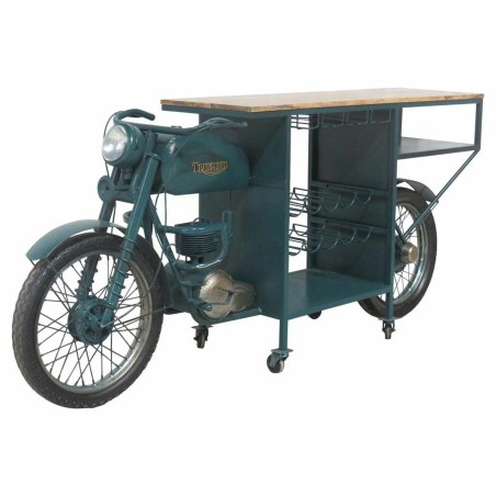 Bar porte-bouteilles Alexandra House Living Drive Bleu 45 x 100 x 210