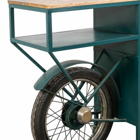 Flaschenregal Bar Alexandra House Living Drive Blau 45 x 100 x 210 cm