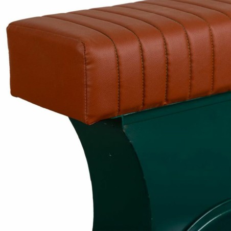 Hocker Alexandra House Living Blau PVC Leder Eisen 50 x 75 x 95 cm Mot