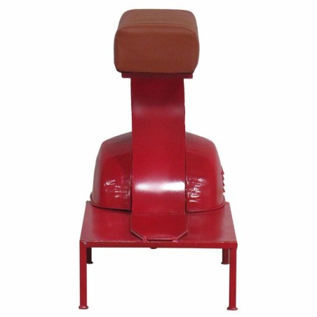 Tabouret Alexandra House Living Rouge PVC Cuir Fer 50 x 75 x 95 cm Mot