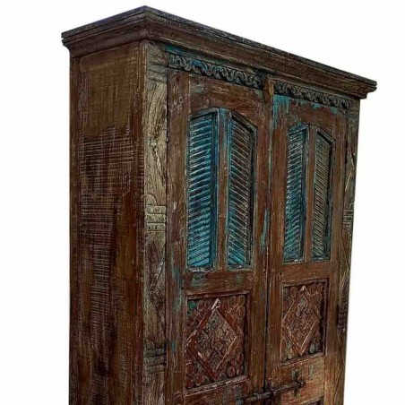 Cupboard Alexandra House Living Brown polystyrene Mango wood 41 x 206