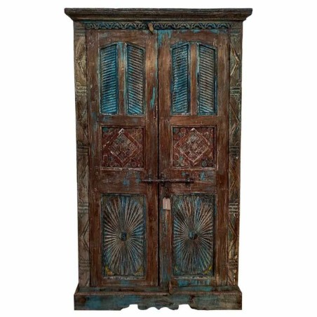 Cupboard Alexandra House Living Brown polystyrene Mango wood 41 x 206
