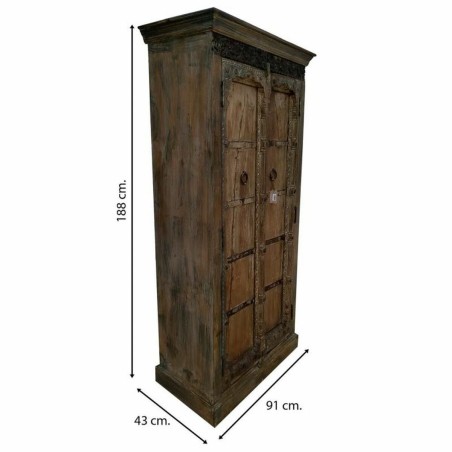 Kast Alexandra House Living Bruin polyestyreen Mangohout 43 x 188 x 91