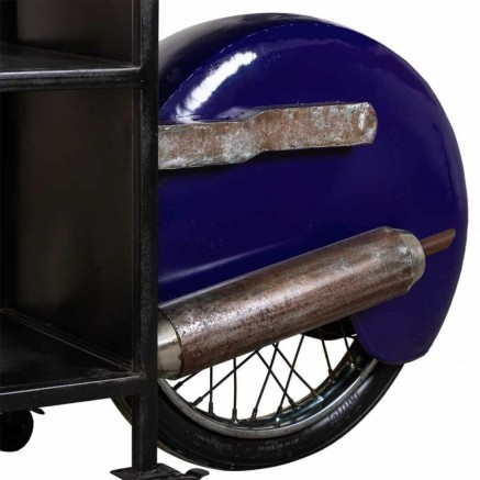 Barra botellero Alexandra House Living Drive Azul 45 x 98 x 235 cm 2