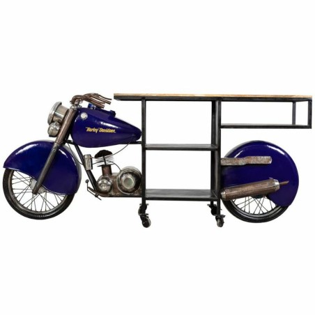 Bar porte-bouteilles Alexandra House Living Drive Bleu 45 x 98 x 235 c
