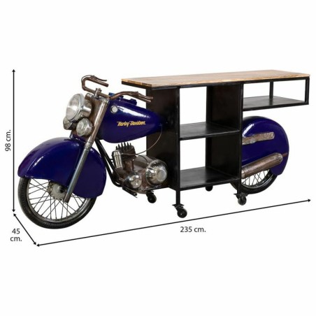 Bar porte-bouteilles Alexandra House Living Drive Bleu 45 x 98 x 235 c