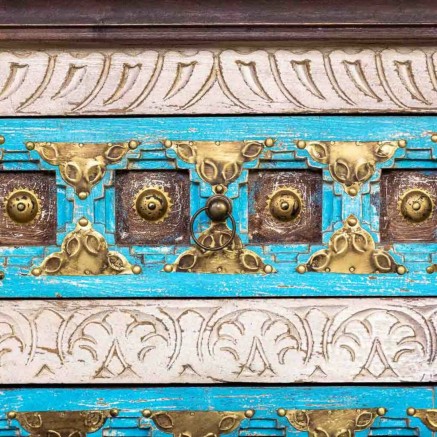 Sideboard Alexandra House Living Brass Mango wood 40 x 150 x 90 cm 2