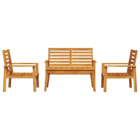 Salon de jardin 4 pcs bois d'acacia solide
