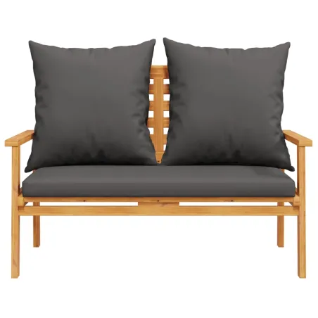 Salon de jardin 4 pcs avec coussins Bois d'acacia solide