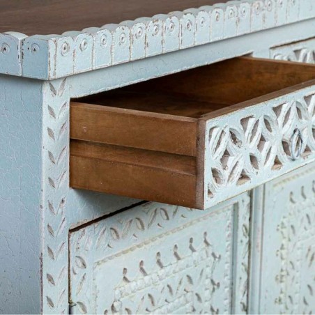 Meuble d'Entrée Alexandra House Living Bleu Marron 43 x 94 x 95 cm
