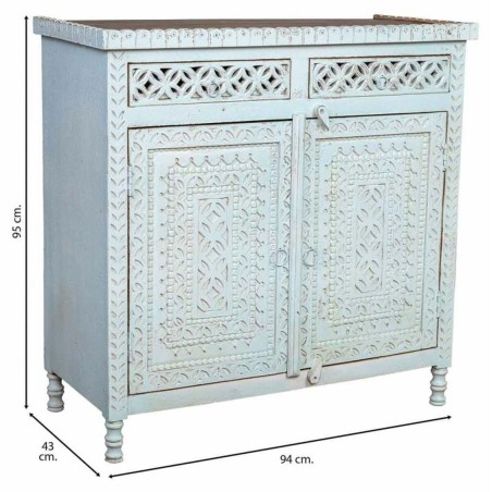 Ingresso Alexandra House Living Azzurro Marrone 43 x 94 x 95 cm