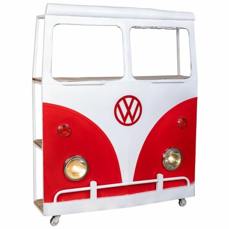 Flaschenregal Bar Alexandra House Living Drive Weiß Rot 40 x 135 x 17