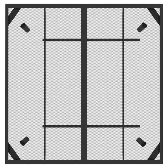 Ensemble à manger de jardin 5 pcs anthracite métal maille