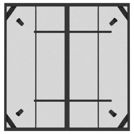 Ensemble à manger de jardin 5 pcs anthracite métal maille