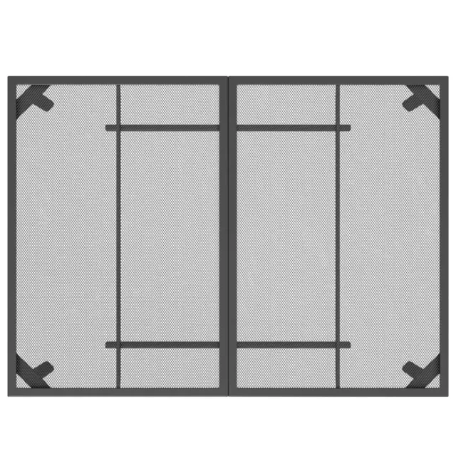 Ensemble à manger de jardin 7 pcs anthracite métal maille