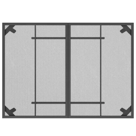 Ensemble à manger de jardin 7 pcs anthracite métal maille