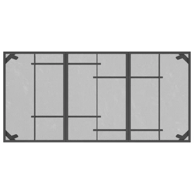 Ensemble à manger de jardin 9 pcs anthracite métal maille