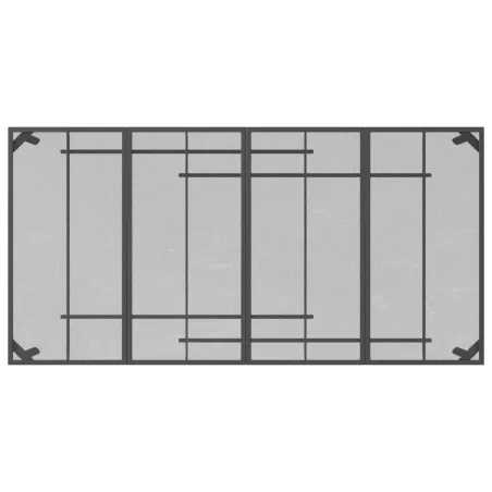 Ensemble à manger de jardin 9 pcs anthracite métal maille