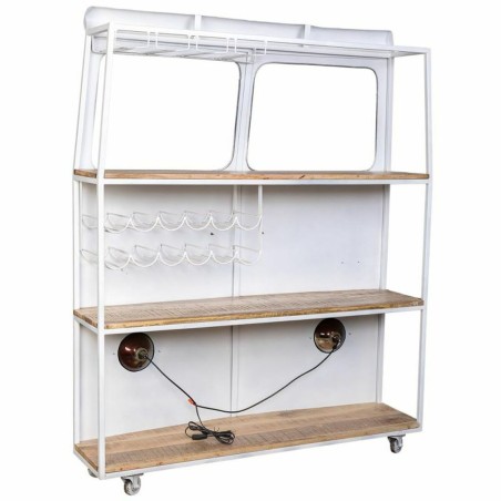 Flessenrek bar Alexandra House Living Drive Blauw Wit 40 x 135 x 178 c