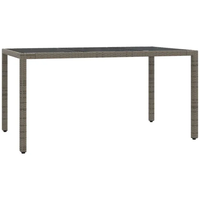 Ensemble à manger de jardin et coussins 7 pcs gris rotin