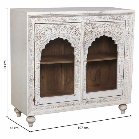 Recibidor Alexandra House Living Crema 43 x 107 x 101 cm