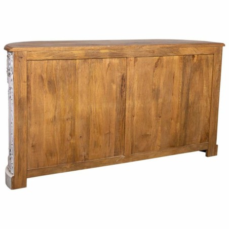 Buffet Alexandra House Living Blanc Marron Laiton Bois de manguier 45