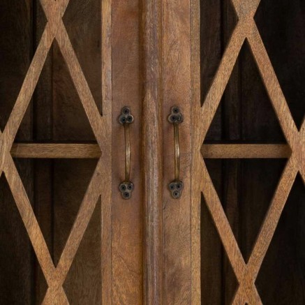 Display Stand Alexandra House Living Wood Glass 40 x 183 x 90 cm 2