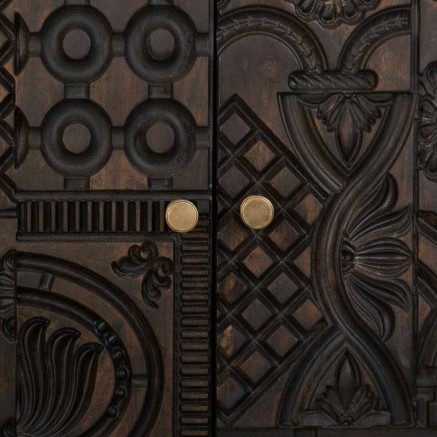 Armoire Alexandra House Living Marron Bois 35 x 140 x 78 cm 2
