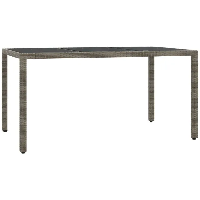 Ensemble à manger de jardin et coussins 7 pcs gris rotin