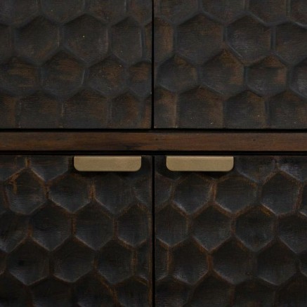 Armario Alexandra House Living Marrón Madera Hierro 40 x 180 x 80 cm 2