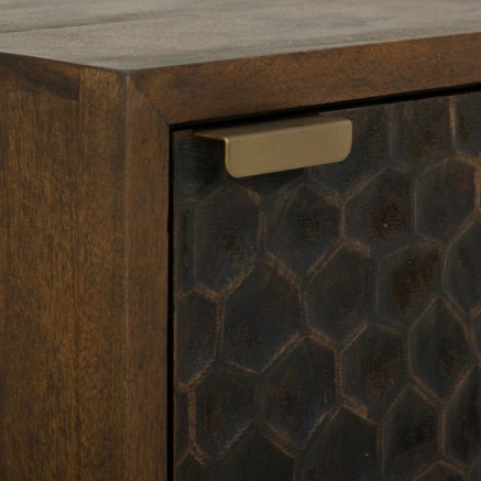 Table de Nuit Alexandra House Living Marron 35 x 60 x 40 cm 2