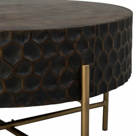 Mesa de Centro Alexandra House Living Marrón Madera Hierro 80 x 50 x