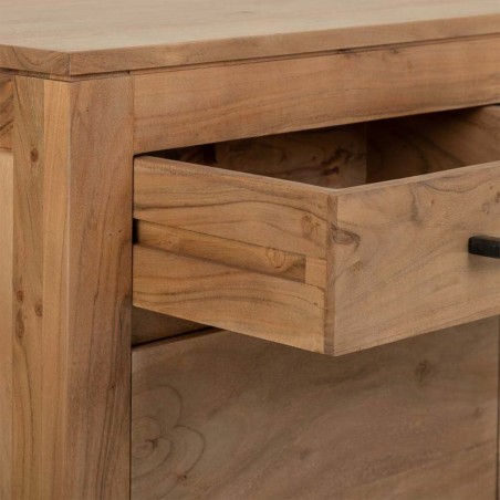 Zijtafel met lades Alexandra House Living Bruin 40 x 90 x 100 cm