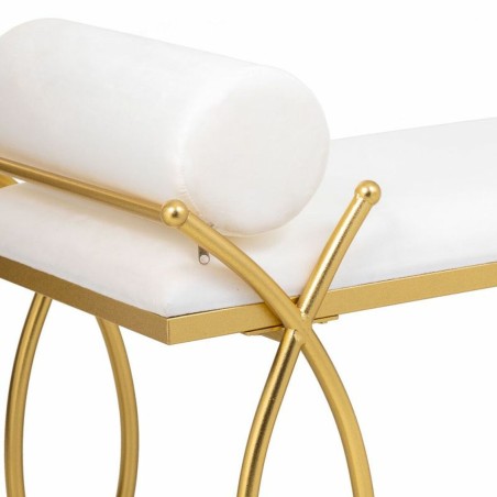 Hocker Alexandra House Living Gold Schaum Eisen Holz MDF 49 x 53 x 112