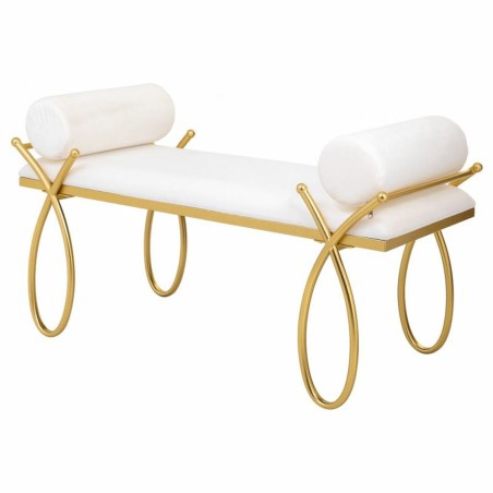 Hocker Alexandra House Living Gold Schaum Eisen Holz MDF 49 x 53 x 112