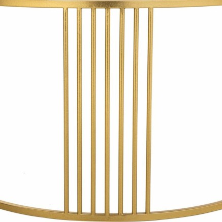 Hoofdtafel Alexandra House Living Goud Ijzer Spiegel Hout MDF 80 x 48 2