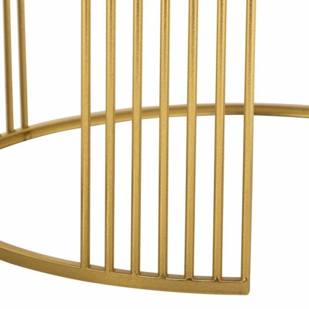 Hoofdtafel Alexandra House Living Goud Ijzer Spiegel Hout MDF 80 x 48