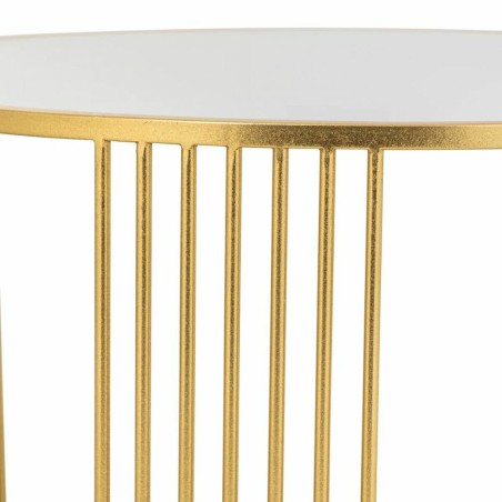 Table Basse Alexandra House Living Or Fer Miroir Bois MDF 80 x 48 x 80