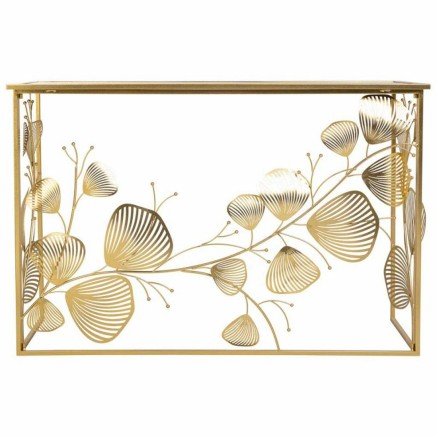 Meuble d'Entrée Alexandra House Living Doré 40 x 80 x 120 cm 2