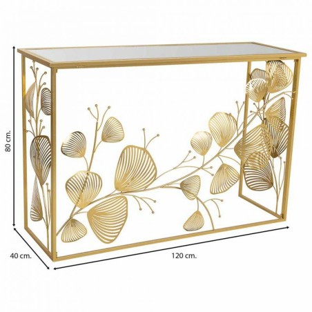 Meuble d'Entrée Alexandra House Living Doré 40 x 80 x 120 cm