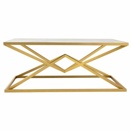 Mesa de Centro Alexandra House Living Oro Metal Papel Hierro Madera MD