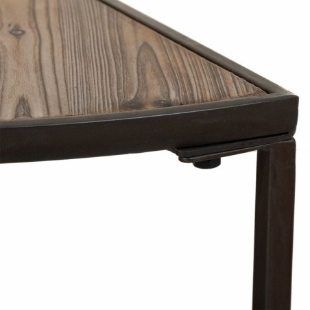 Set van 2 tafels Alexandra House Living Bruin Ijzer Sparrenhout 45 x 4