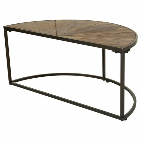 Set van 2 tafels Alexandra House Living Bruin Ijzer Sparrenhout 45 x 4