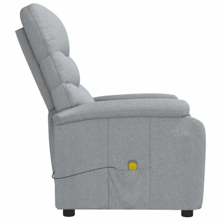 Fauteuil de massage Gris clair Tissu
