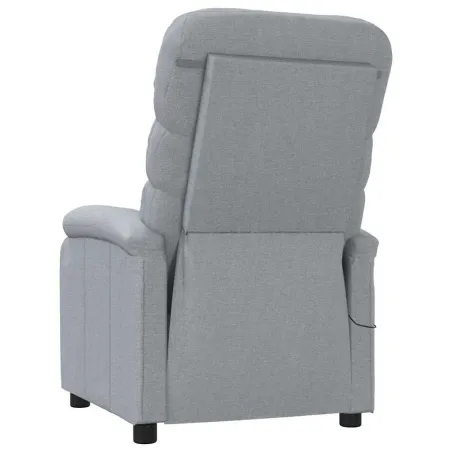 Fauteuil de massage Gris clair Tissu