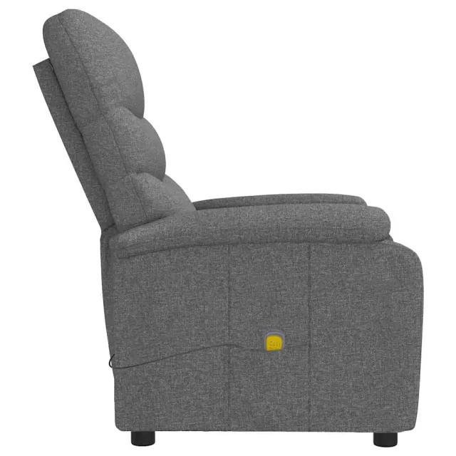 Fauteuil de massage Gris foncé Tissu