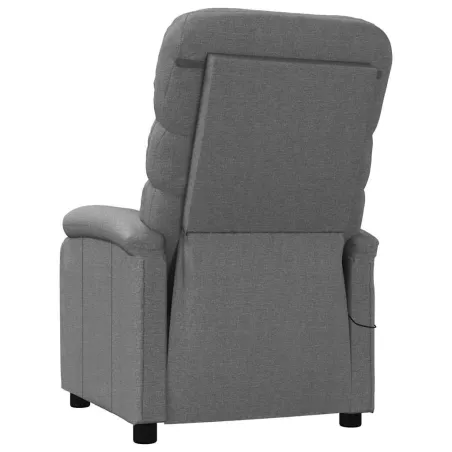 Fauteuil de massage Gris foncé Tissu