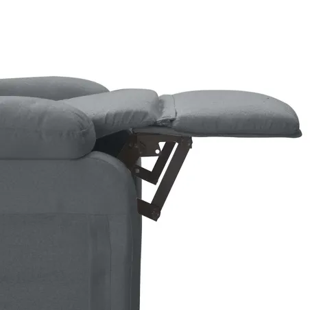 Fauteuil de massage Gris foncé Tissu