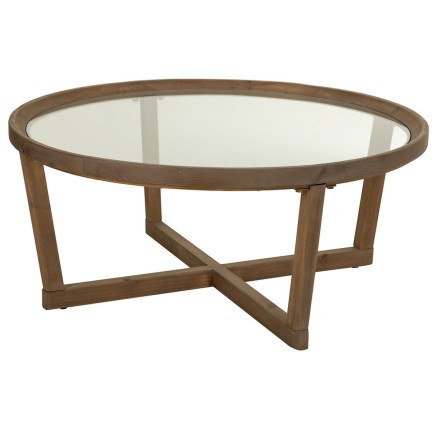 Tavolino da Caffè Alexandra House Living Marrone Ferro Legno di abete